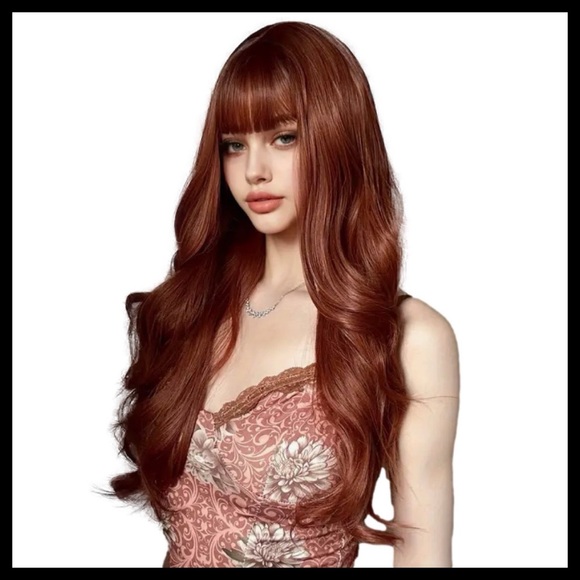 LUXURIOUS HAIR 26” Inches Synthetic Wig Color: Cinnamon - Picture 3 of 8